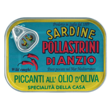 Sardinen in Olivenöl, pikant